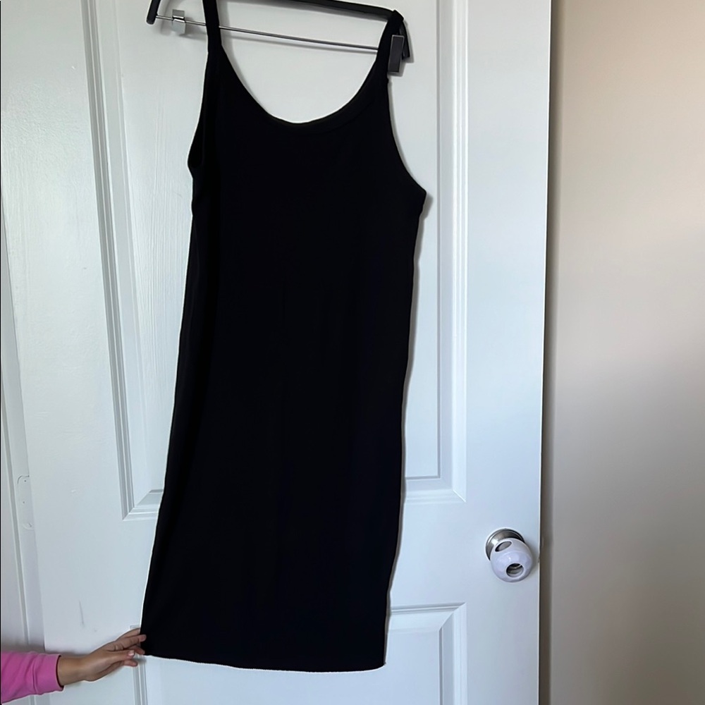 H&M Black Sleeveless Mini Slip Dress